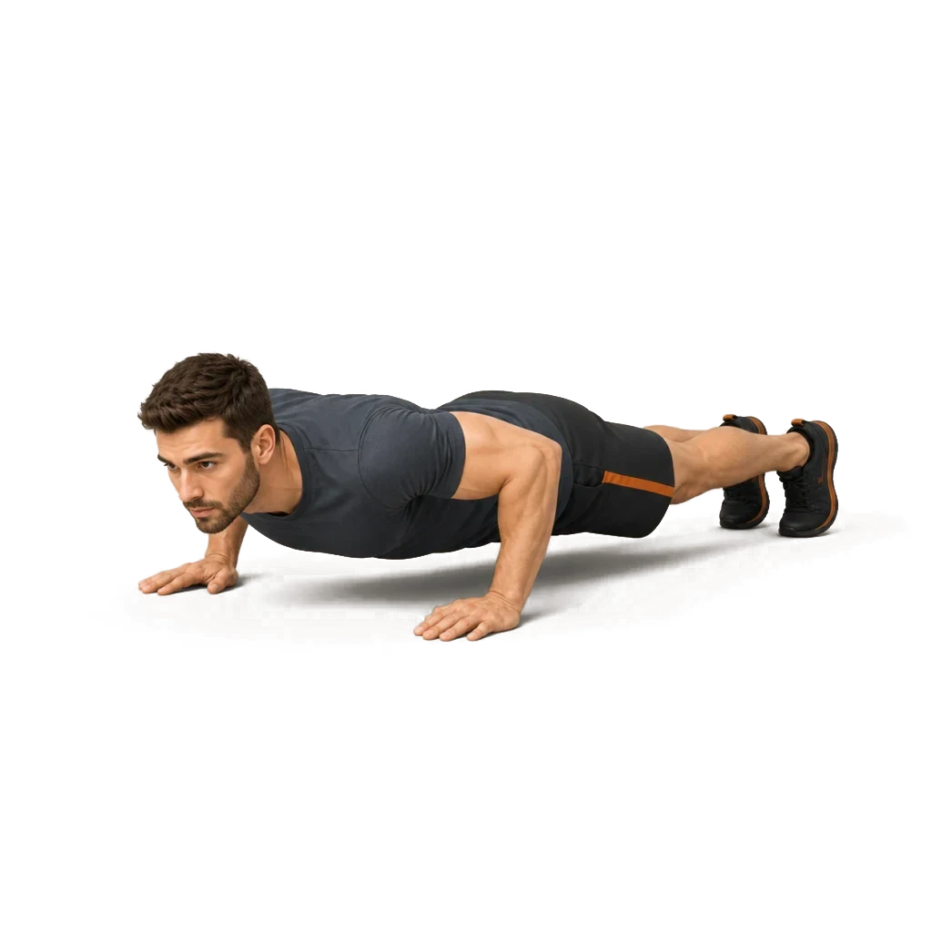 Push-Up, drawn