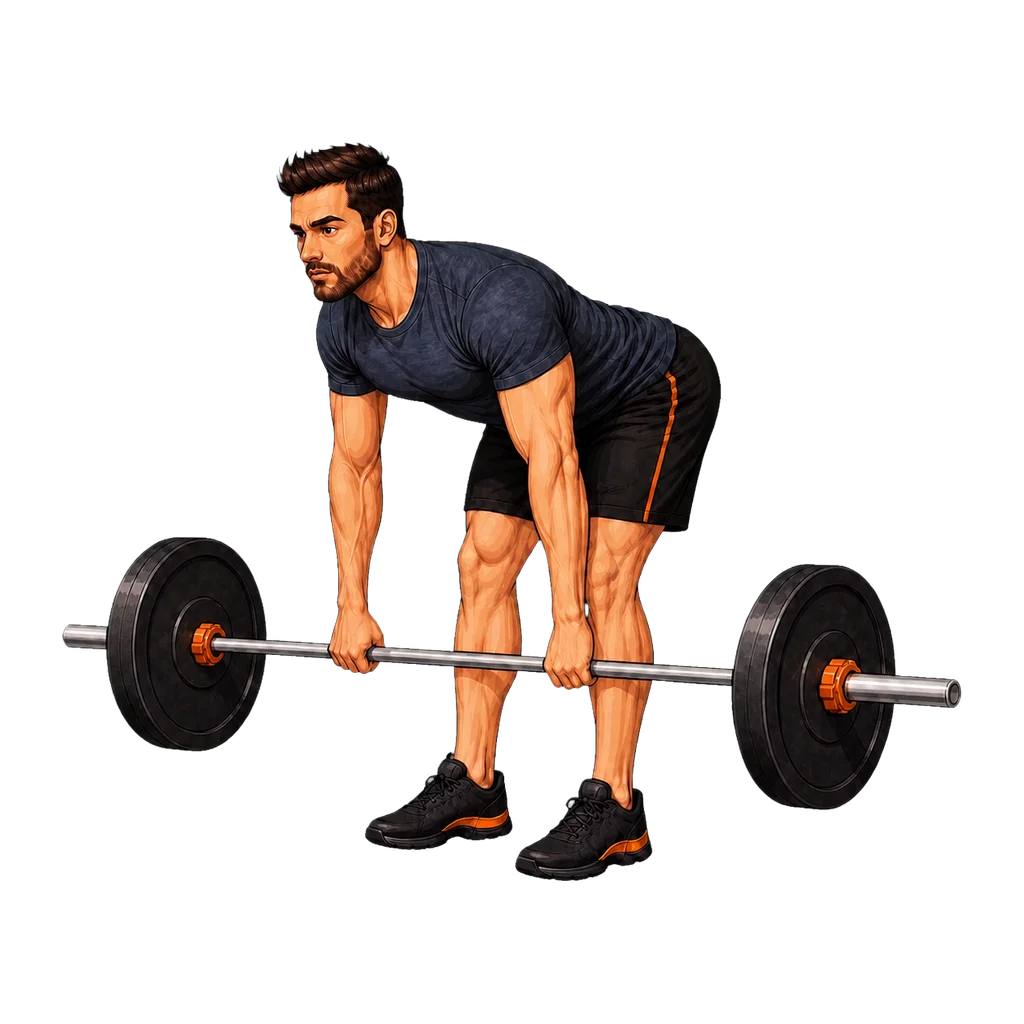 Romanian Deadlift, drawn